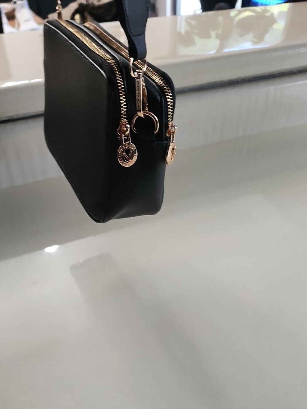 Valentino Black Crossbody Bag with Gold Hardware - Picture 10 of 12
